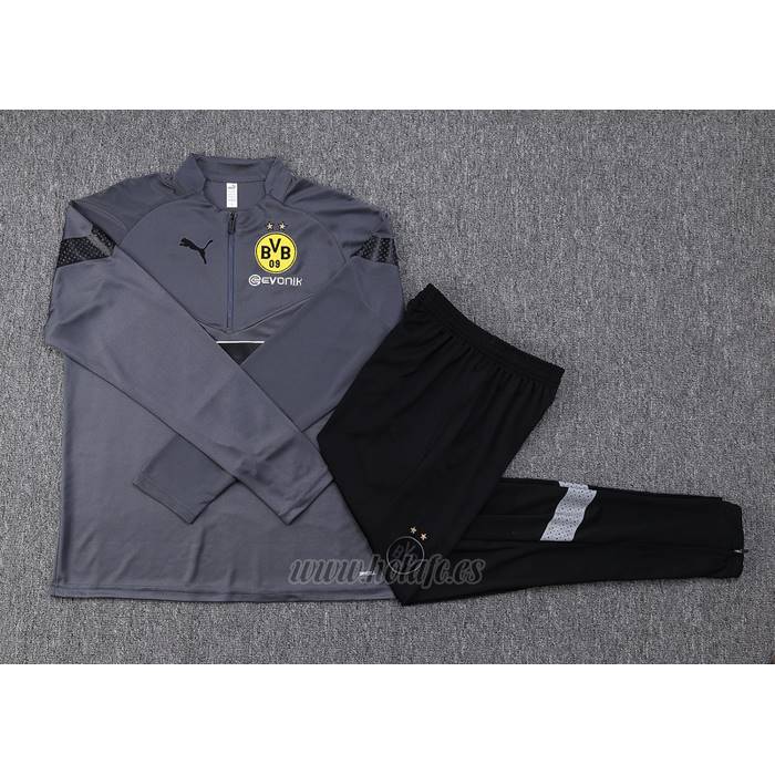 Chandal de Sudadera del Borussia Dortmund 2022-2023 Gris